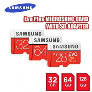 การ์ดหน่วยความจํา MicroSD SD TF สําหรับโทรศัพท์มือถือ SAMSUNG EVO Micro SD 128GB 64GB 32GB 256GB 512GB U1 U3 32 64 128 GB