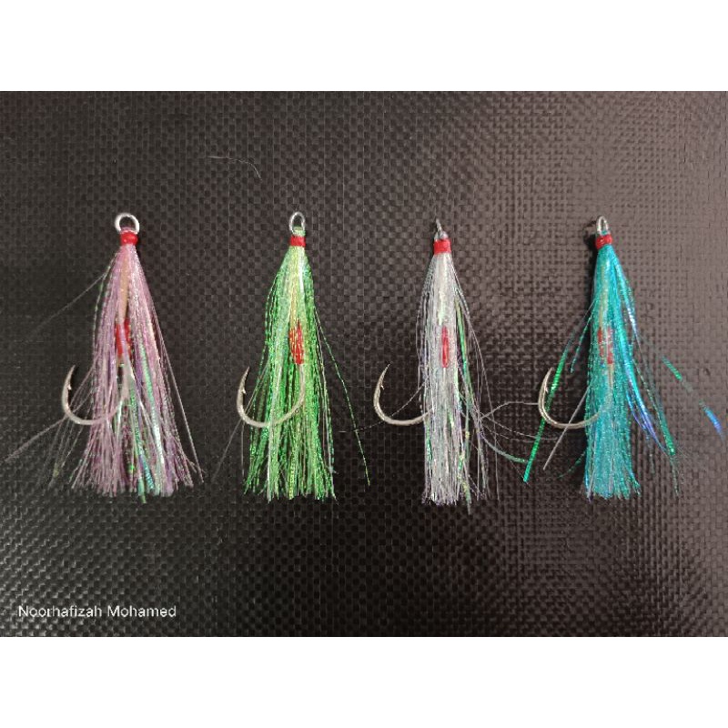 (40-60g) Fast Jig Tenggiri Single Hook Full Flasher สําหรับ 40-60g Jig