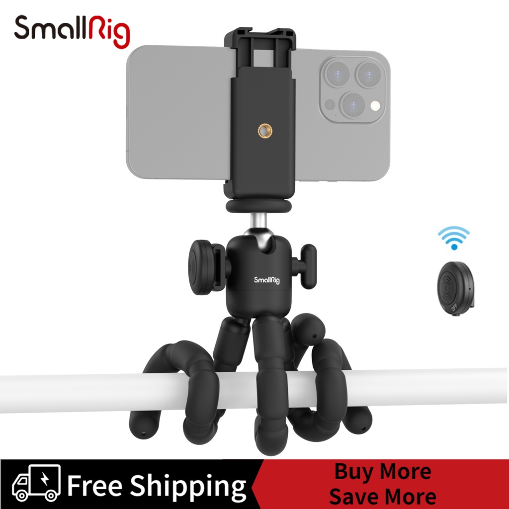 SmallRig Vlog Tripod with Phone Holder with Wireless Control Camera