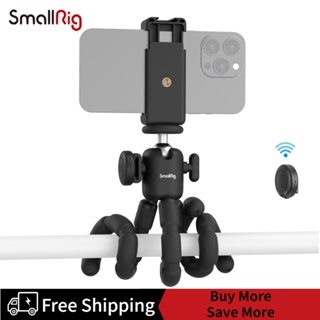 SmallRig Vlog Tripod with Phone Holder with Wireless Control Camera Tripod Mini Smartphone Flexible Tripod Stand, Portable Tabletop &amp; Travel Tripod for Vlog, Universal for Vlogging for Canon for Sony Cameras VK-29 3905