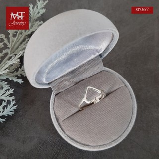 MT แหวนเงินแท้ รูปโพธิ์ดำ ไซส์ : 49, 53, 57 Solid 925 Sterling Silver Ring (sr067) MT Jewelry มณีธารา