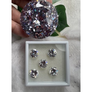 Synthetic CZ Diamond Premium Grade White Round 20.00mm-1pc