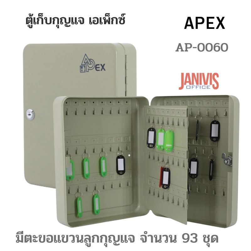 APEXตู้เก็บกุญแจ93ชุด เอเพ็กซ์ AP-0060 ครีม