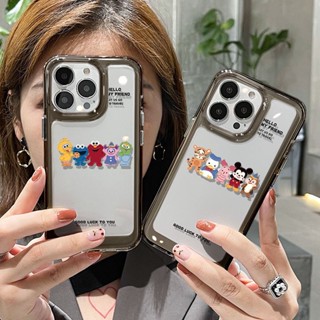 เคสโทรศัพท์มือถือ ซิลิโคน TPU ใส แบบนิ่ม กันกระแทก ป้องกันกล้อง ลายหนูน่ารัก สําหรับ IPhone 14 13 12 11 Pro Max XS XR X 8 7 6S Plus SE 2020