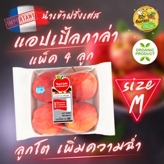 🍎แอปเปิ้ลกาล่า แพ็ค4ลูกsizeMสดอร่อย ดับกระหายได้ง่ายๆ โดยไม่ต้องออกจากบ้านของคุณ นำเข้าจากฟาร์มแอปเปิ้ลชั้นนำจากฝรั่งเศษ