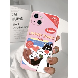 Kitten illustration เคสไอโฟน iPhone 11 14 pro max 8 Plus case X Xr Xs Max Se 2020 cover 14 7 Plus เคส iPhone 13 12 pro