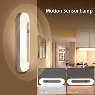 {GOOD} โคมไฟ LED เซนเซอร์จับการเคลื่อนไหว ชาร์จ USB ขนาด 18 ซม. 30 ซม. สําหรับใต้ตู้