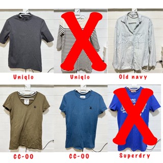 เสื้อมือสอง ของแท้ Uniqlo , CC-OO , Old navy , Superdry