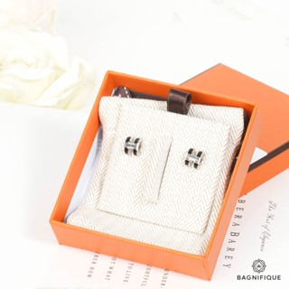 NEW HERMES EARRINGS POP MINI BLACK SHW