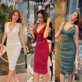 Picasso long dress ✨ รุ่นใหม่เป็นเดรสยาวที่สามารถออกงานได้ Free Size | Twinsfahfon