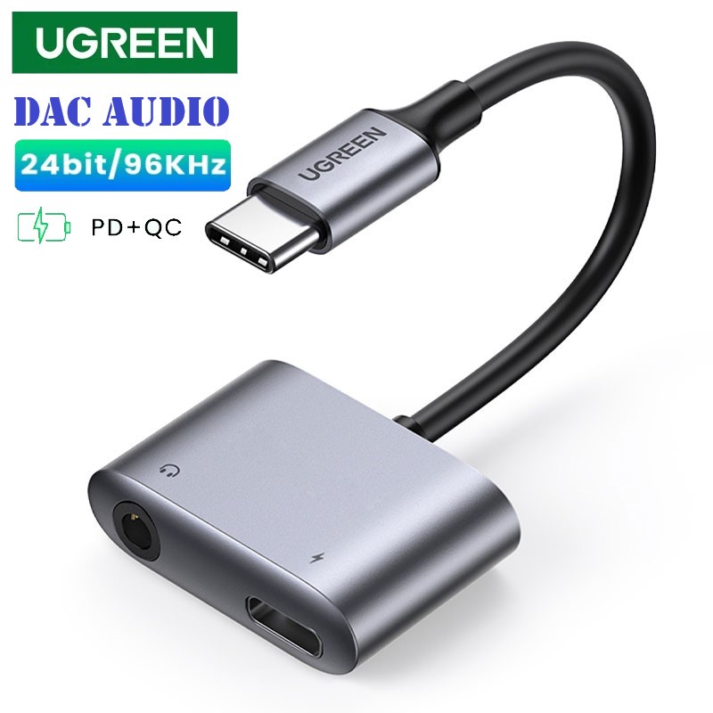 Ugreen USB audio and charge USB C to 3.5 Type C to Aux USB DAC