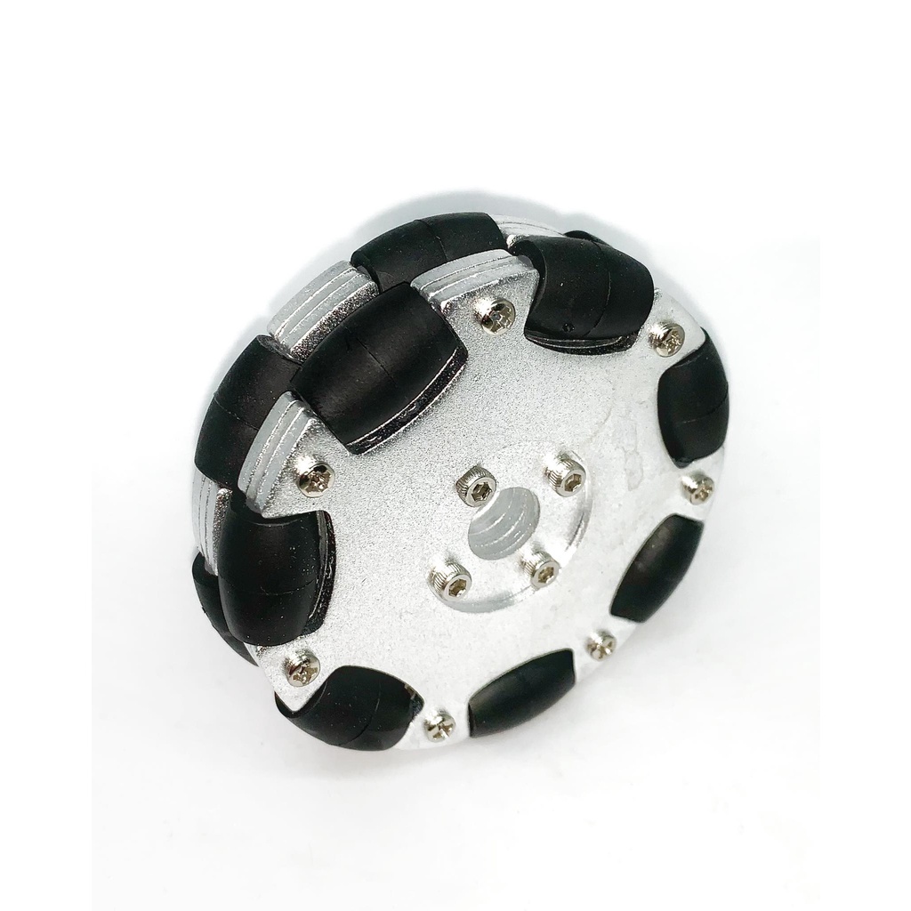 Omni Wheel 82mm วัสดุอลูมิเนียมคุณภาพสูง (แถมข้อต่อมอเตอร์)
