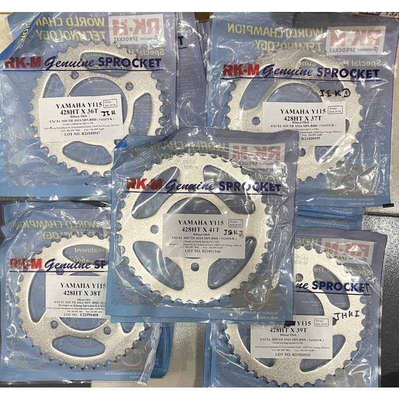 RKM RK-M YAMAHA LAGENDA 115 115FI SRL 115 115FI 428 REAR SPROCKET 36T 37T 38T 39T 40T 41T