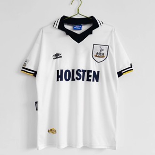 เสื้อกีฬาแขนสั้น ลายทีมชาติฟุตบอล Tottenham Hotspur 1994/95 ชุดเหย้า เรโทร ไซซ์ S-XXL