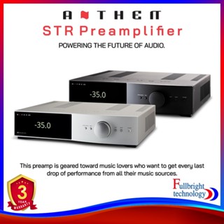 Anthem STR Preamplifier Stereo preamplifier with built-in DAC and Anthem Room Correction Warranty 3 years