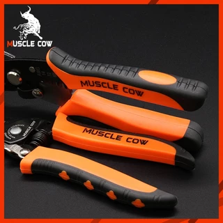 MUSCLE COW คีมปอกสายไฟ และ คีมตัดสายไฟ อเนกประสงค์ วัสดุที่มีความแข็งแรงสูง ใช้งานได้อย่างง่ายดาย และตัดได้อย่าง