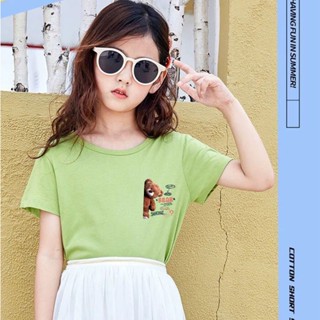 K-2305-SHORT  7สี เสื้อยืดเด็ก เสื้อเด็กแขนสั้นลายน่ารักๆ  เสื้อแขนสั้นลายการ์ตูน