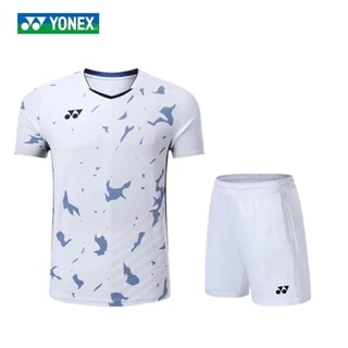 Yonex เสื้อแบดมินตัน แห้งเร็ว เสื้อกีฬาแบดมินตัน ระบายอากาศ แขนสั้น ชุดฝึกแข่งขัน ทีม 6101