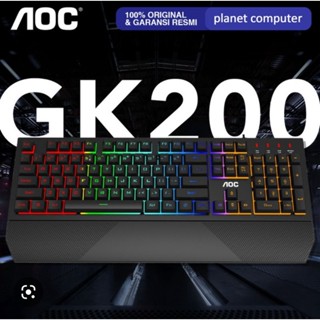 AOC GK200 Gaming Keyboard Rainbow LED Backlight - คีย์บอร์ด