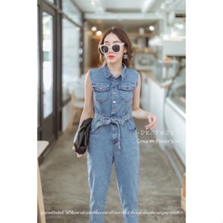 Korea Sleeveless Jean Washed Jumpsuit
จั้มสูทยีนสฟอกขายาว งานน่ารักดูดีมากๆ ยีนส์เป็นผ้ายีนส์ยืด