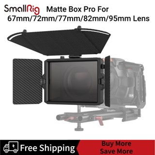 SmallRig Mini Matte Box Pro For Mirrorless DSLR Cameras Compatible with 67mm/72mm/77mm/82mm/95mm Lens 3680