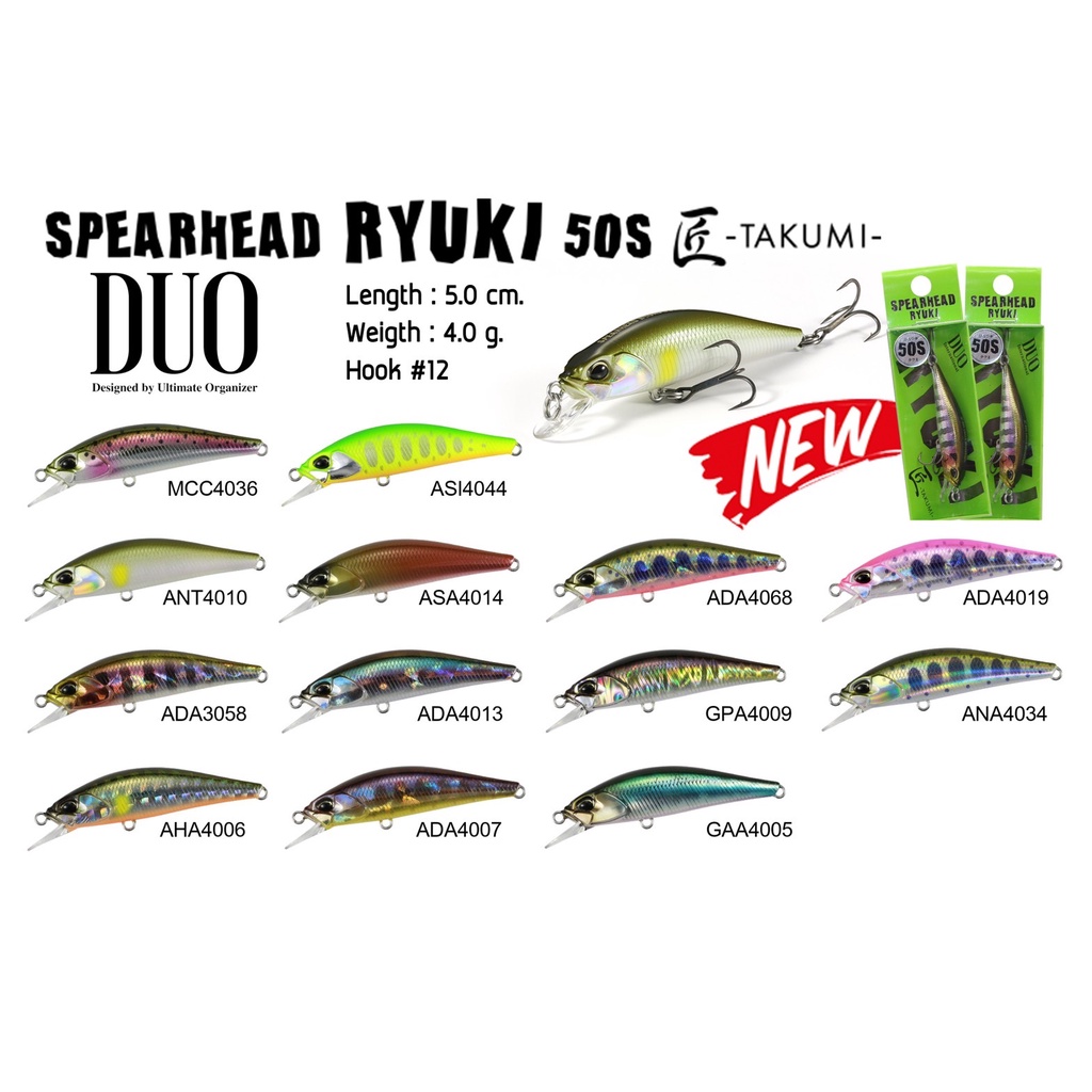 เหยื่อปลอม DUO RYUKI 50S TAKUMI