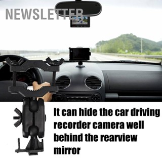 Car Rearview Mirror Camera Holder Driving Recorder Bracket 360 Degree Rotating