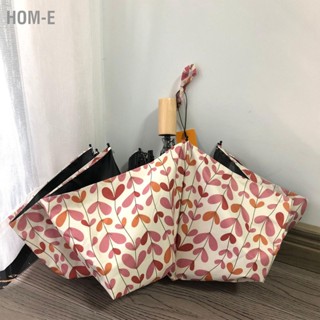 Hom-E Umbrella Glass Fiber Flexible Frame Portable Anti UV Wind Proof 3 Folding Sun Rain