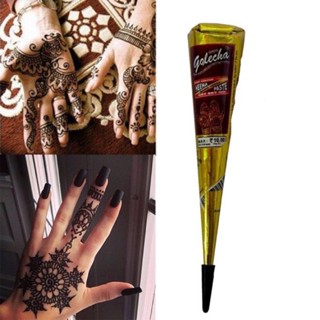 Henna Mehendi เฮนน่า 1 Box 12pcs สีดำ/สีน้ำตาลธรรมชาติ/สีแดงเชอรี่/สีน้ำตาลแดง/สีน้ำตาลเข้ม/สีแดง/สีส้ม/สีฟ้า/สีเขียว