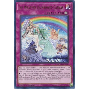 การ์ด Yugioh - TCG - The Weather Rainbowed Canvas / MGED-EN101