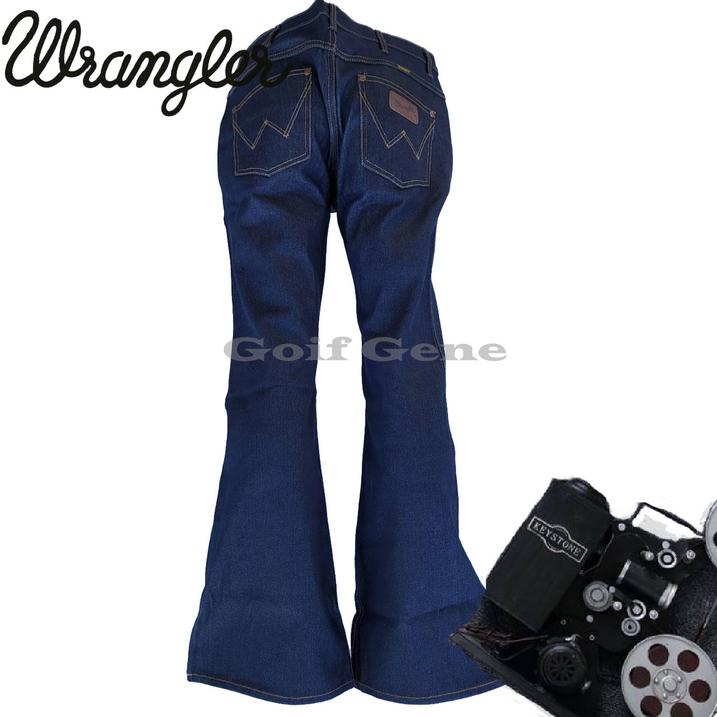 Wrangler กางเกงยีนส์ ทรงขาม้า สี Jeans สินค้าพร้อมส่ง1