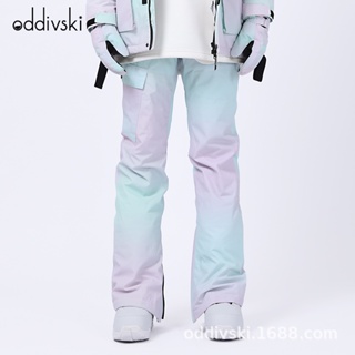 oddivski pants thickened slim-fit waterproof breathable warm men's and women's single and double board ski clothes trendy 4Q6K