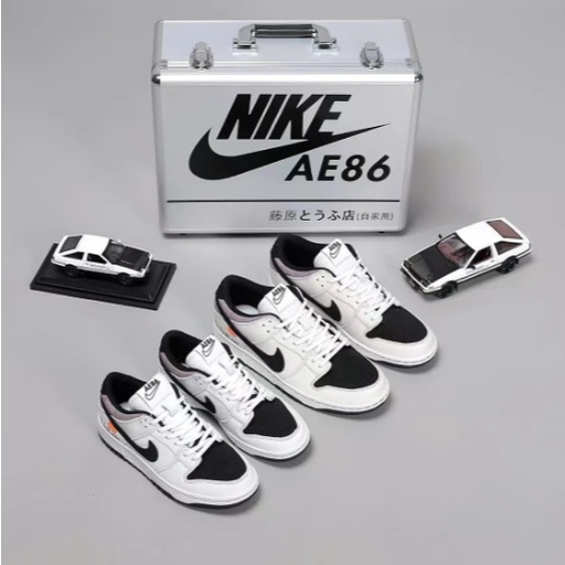 🚦✔N✅ DUNK SB LOW 🚘 รองเท้าสเก็ตบอร์ดแฟชั่นย้อนยุค AE86 รองเท้าผ้าใบกันลื่น Initial D ชื่อร่วม AJ1
