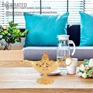 BDecorated โคมไฟสังกะสีอัลลอย ลายนูน รูปดอกไม้ สีทอง สไตล์วินเทจ สําหรับตกแต่งห้องนอน สํานักงาน