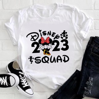 Funny  New Year clothes T-shirt  Fashion Family Vacation Ropa Mujer Short Sleeve Basic White Tops Summer 2023