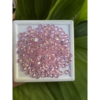 CZ cubic zirconia pink round 2.50mm-100pcs  (เพชร CZ) พลอย เพชรรัสเซีย ทรงกลม 2.50 มม (100 เม็ด) สีชมพู BRILLIANT