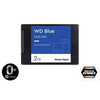 WD BLUE SSD SOLID SATA 2.5" 2TB # WDS200T2B0A-00SM50 เอสเอสดี