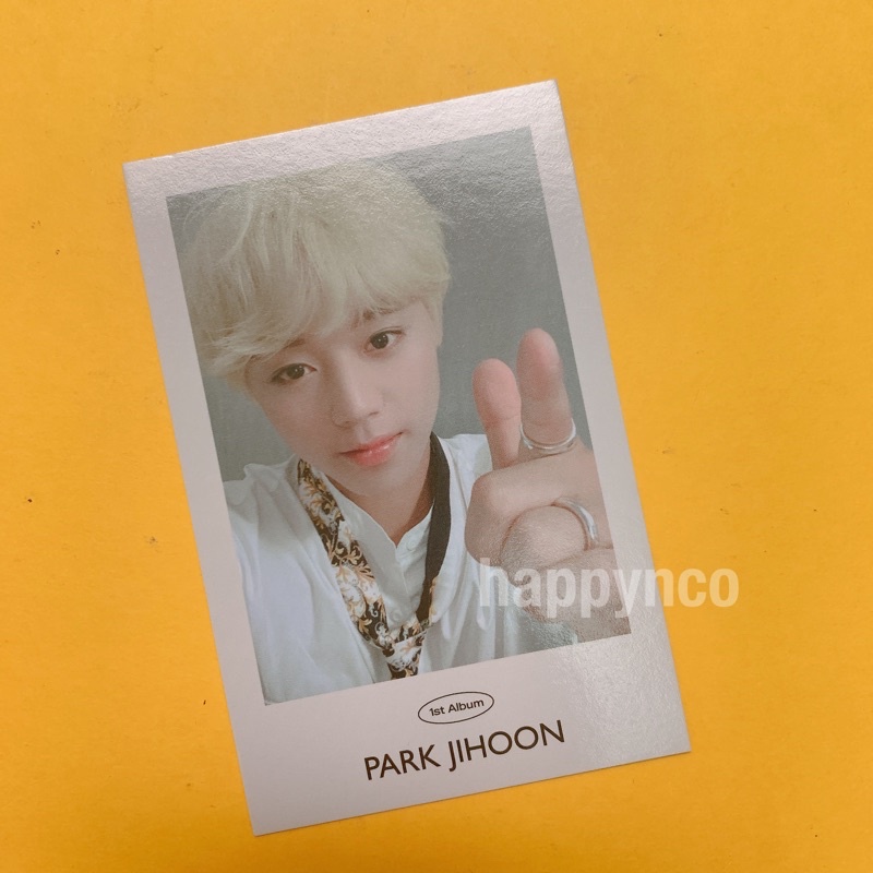 PARK JIHOON OFFICIAL ASK PHOTOCARD - 1ST FULL ALBUM MESSAGE สมาร์ทโฟน  一方小卡 KPOP PARK JI HOON