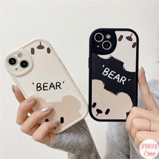 เคสโทรศัพท์มือถือ แบบนิ่ม ลายหมีน่ารัก สําหรับ iPhone 14 13 12 11 Pro XR X XS Max SE 2020 8 7 6 6S Plus