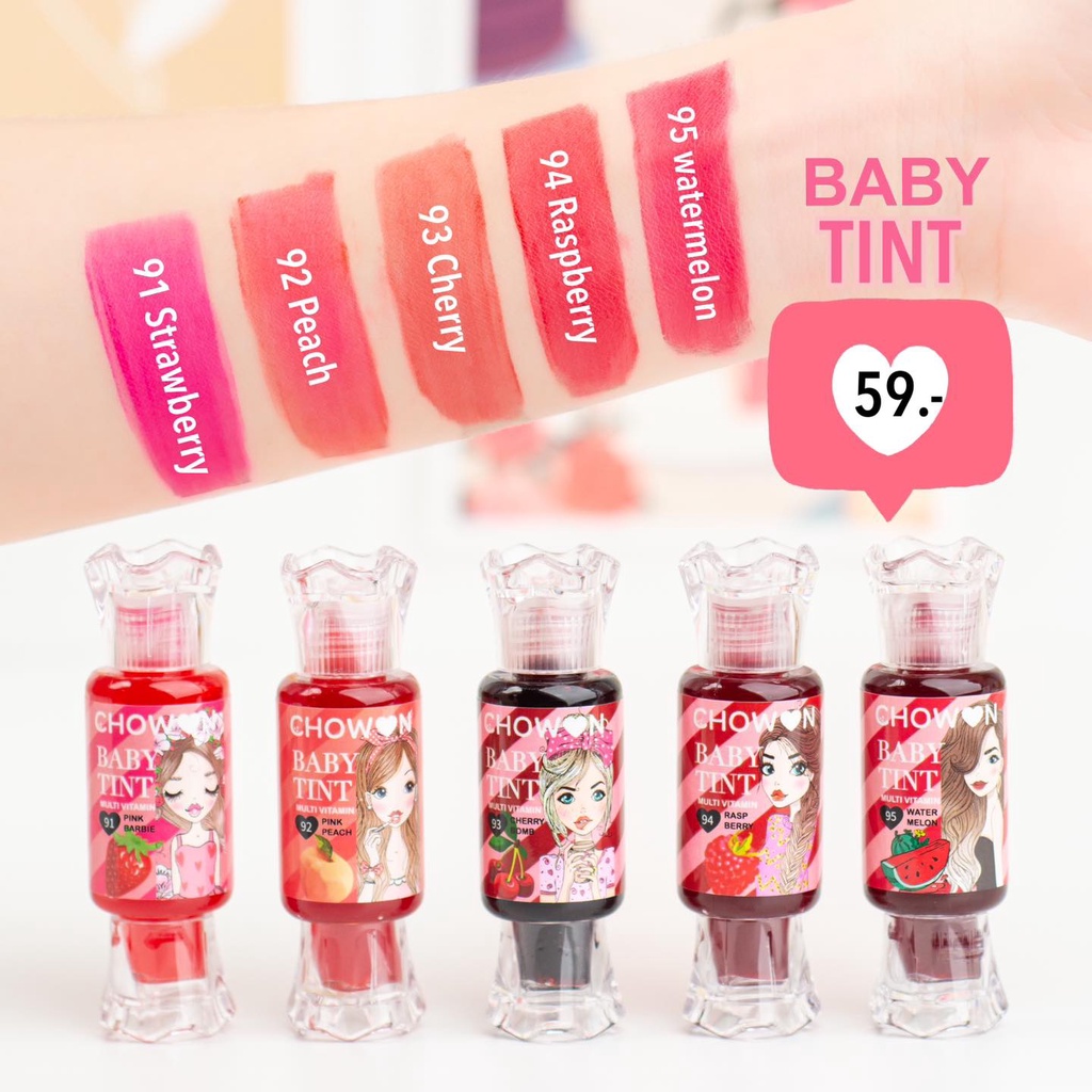 BABY TINT เบบี้ติ้น ติ้นผลไม้  5  สี