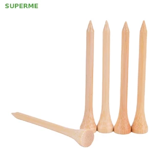 Superme ขายดี ที่ตั้งลูกกอล์ฟ ไม้ไผ่ 4 ขนาด 100 ชิ้น ต่อชุด