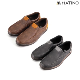 MATINO SHOES รองเท้าหนังชาย รุ่น MC/S 7805 - BLACK/COFFEE