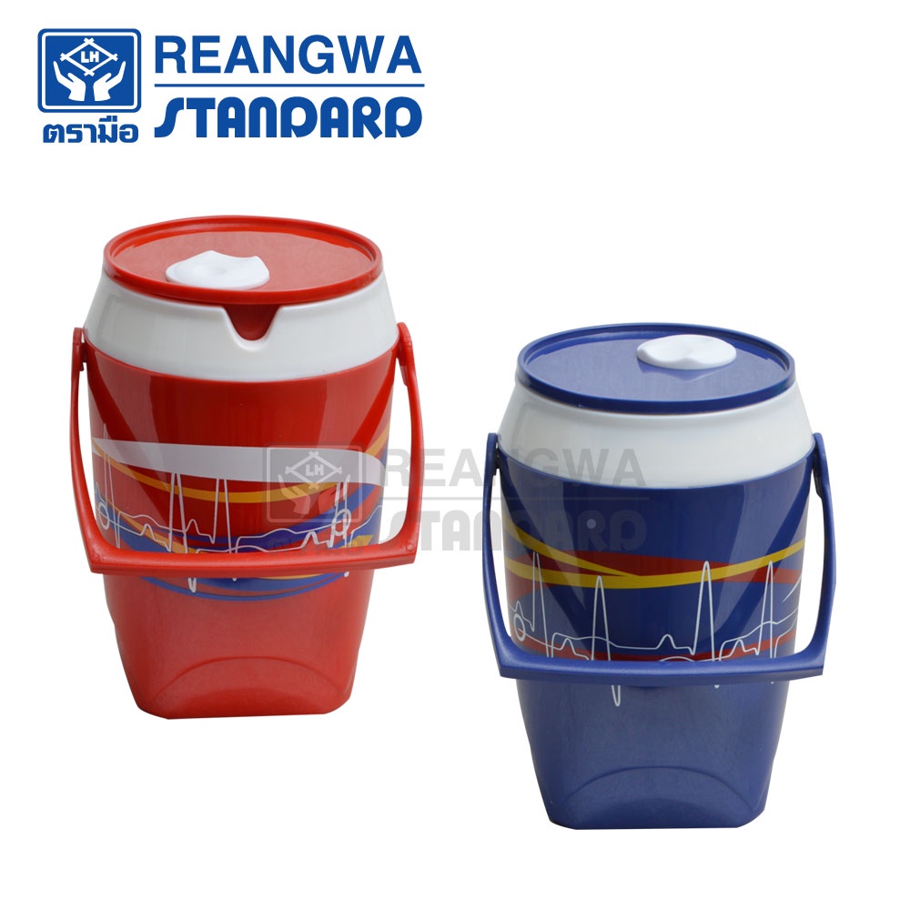 REANGWA STANDARD - SNOW BANK กระติกแคนสแควร์ 1.5 ลิตร กระติกน้ำแข็ง กระติกเก็บความเย็น มี 2 สี น้ำเงิน และแดง RW 0393+1