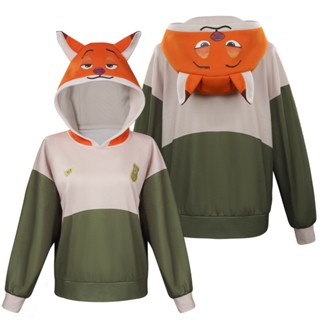 Zootopia Nick เสื้อฮู้ดดี้ ชุดคอสเพลย์ ปาร์ตี้ฮาโลวีน