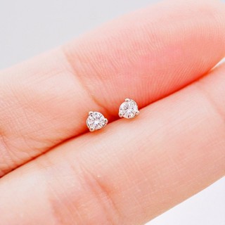 [ 📌พร้อมส่ง ] ต่างหูเพชรแท้ 💎 ทองคำแท้9K (ทอง37.5%) ✨เพชรแท้น้ำ100 เบลเยี่ยมคัต✨ [9KPE1190]