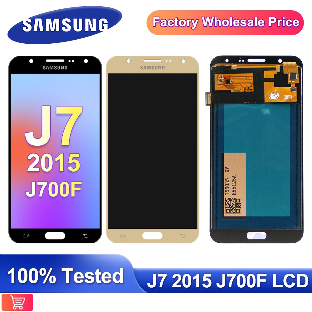 [ประกอบหน้าจอสัมผัสดิจิทัล สําหรับ Samsung Galaxy J7 2015 j700 j700m j700h j700fn DS