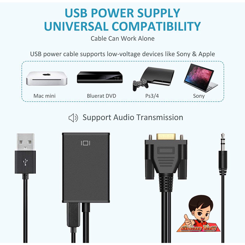 VGA2HDTV แปลงช่องเสียบVGAคอมเก่า ให้ไปเป็น HDTV รองรับความละเอียด 1080P - รูปที่ 7