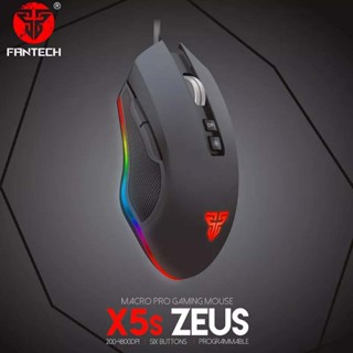 MOUSE FANTECH ZEUS X5S V2 GAMING (BLACK)(By Shopee  SuperTphone1234)