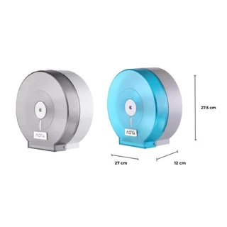 กล่องกระดาษทิชชู่สำหรับกระดาษม้วนใหญ่ สีเทา สีฟ้า TOILET TISSUE DISPENSER