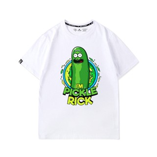 เสื้อยืด Rick And Morty Cucumber Loose Summer Cotton Short-Sleeved Men And Women T-Shirts Joint Casual Brand Cartoo_49